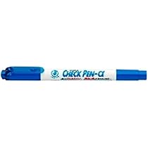 Amazon.co.jp: ゼブラ チェックペン アルファ 水性マーカー 青 5本